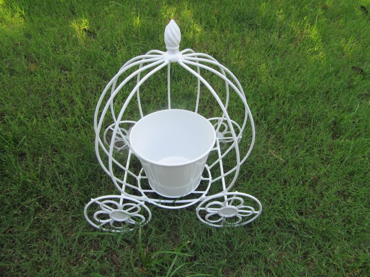 1Pc Cinderella Theme Antique Balcony Flower Plant Display Stand - Click Image to Close