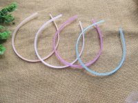 36Pcs Candy Color Thin Headbands Base Hair Bands Hair Loop 8mm