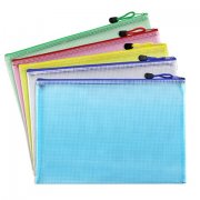 16Pcs A4 File Folder Documents Organizer Pouch Zipper Bag School