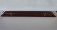 1Pc Red Glass Wall Shelf 60x11cm