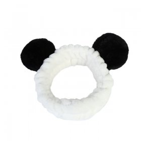 4Pcs Soft Panda Ears Headwrap Shower Face Wash Makeup Headband