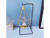 1Pc Modern Nordic Style Geometric Metal Hanging Candle Holder