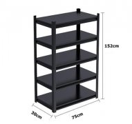 5 Layer Shelf Storage Kitchen Garage Shelving Rack 75x30x152cm