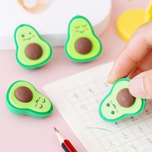 36Pcs Avocado Shaped Erasers Children School Use