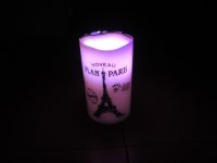 3Pcs Eiffel Tower Flameless LED Candle Set Electronic Candle