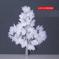 12X Artificial White Banyan Leaves Wedding Favor