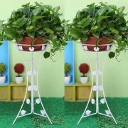 1Set 1-layer Flower Plant Display Stand Holder Home Garden Décor