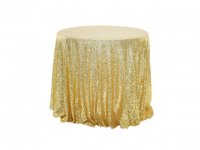 1Pc Golden Sequin Table Cloth Cover Backdrop Wedding Party