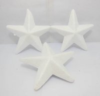 100Pcs New Polystyrene Foam Star Decoration Craft DIY 115mm