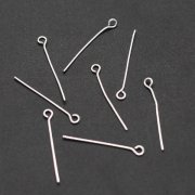 250Gram Silver Plated Eye Pins Jewelry Finding 36mm