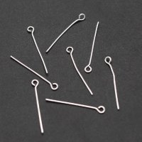 250Gram Silver Plated Eye Pins Jewelry Finding 36mm