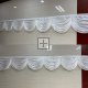 1Pc White 3M Tassel Swag Drape Stage Wedding Background Backdrop