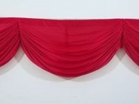 1Pc Red Wine 3M Tassel Swag Drape Stage Wedding Background