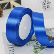 10Rolls X 25Yards Loyal Blue Satin Ribbon 15mm