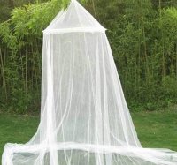 New White Circular Bed Canopy / Mosquito Net