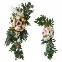 1Set x 2Pcs Artificial Flower Arrangement Wedding Backdrop Arch