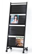 1X 4 Tiers Brochure Book Magazine Display Rack