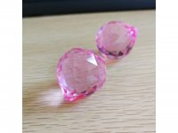 10X Pink Lead Crystal Balls for Sun Catcher 20x21mm