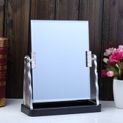 1Pc Silvery Dresser Beauty Makeup Mirror 19.5x24cm