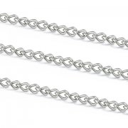 100Meter Nickel Color Thin Cable Link Chain Jewelry Finding 2mm