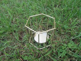 1Pc Minimalist Creative Gold Hexagon Tealight Candle Holder