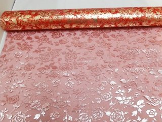 4x1Roll Red Rose Organza Ribbon 49cm Wide for Craft