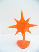 1X Orange FIREWORK Earring Display Stand Holds 8prs