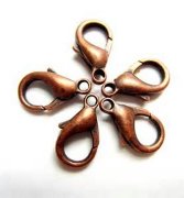 500 10mm Copper Plated Lobster Claw Clasp Jewelry Finding