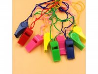 120 Plastic Funny Kids Whistle with String