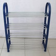 1X New Dark Blue 4-Tier Shoe Holder Display Rack