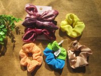 6Pkts Various Design Hair Ties Bands Elastic Scrunchies