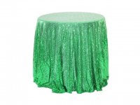 1Pc Green Sequin Table Cloth Cover Backdrop Wedding Party