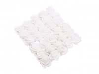 25Pcs White Rose Artificial Foam Flower Hair Pick Wedding