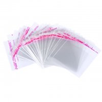 1000 Clear Self-Adhesive Seal Plastic Bag 14x12cm