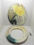 1X New Unique Rose Flower Toilet Seat & Cover