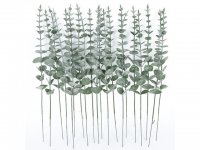 20Pcs Artificial Eucalyptus Leaves for Wedding Centerpiece Flora