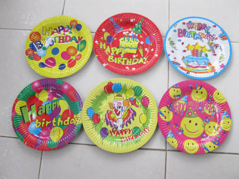 40pcs Happy Birthday Cartoon Paper Dishes Party Favor - Click Image to Close