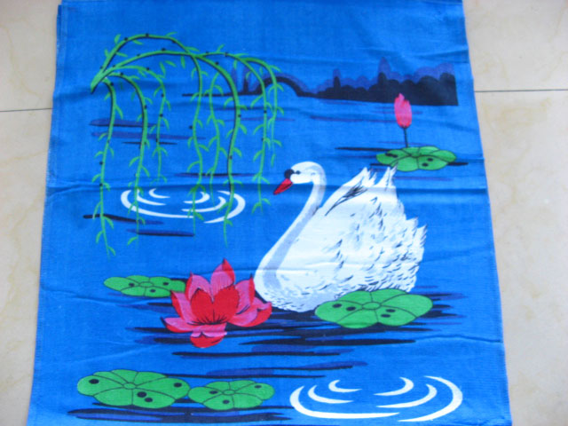 1Pc Cotton White Swan Beach/Bath Towels 175X70cm - Click Image to Close