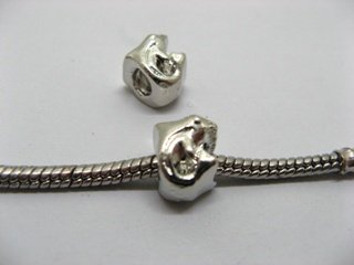 20 Alloy Dolphin Thread European Beads pa-m36 - Click Image to Close