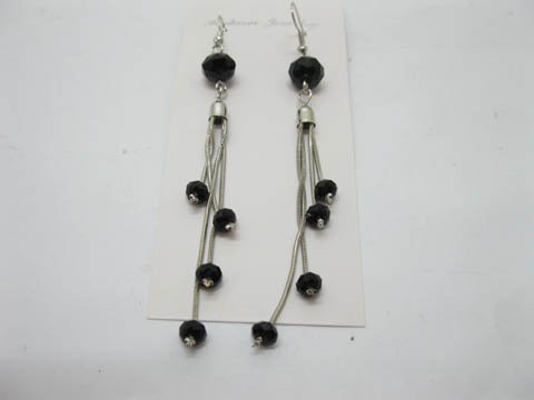 2x12Pairs Glass Hoog Earrings 10cm long - Click Image to Close