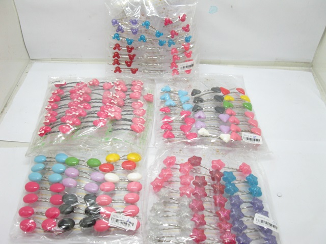 100 Pairs Assorted Hair Clips Barrettes for Girls - Click Image to Close