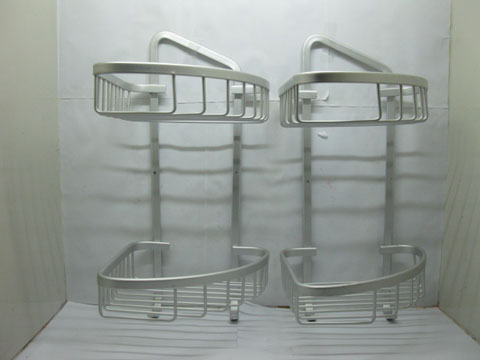 2Pcs Corner Bath Bathroom Rack Display High-Grade - Click Image to Close