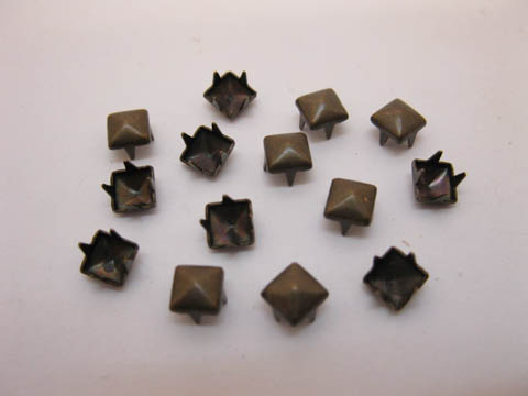 500Pcs Bronze Pyramid Studs 5x5mm Leather Craft - Click Image to Close