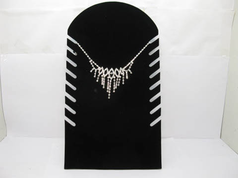 1Bag X 2Pcs Black Velvet Necklace Display dis-n79 - Click Image to Close