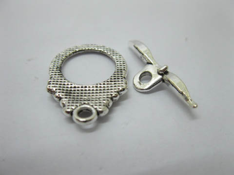 100 Sets European Style Toggle Clasp Jewelry Finding - Click Image to Close