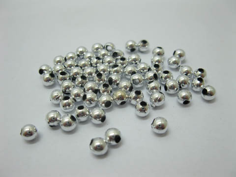 7000 Silver Plated Coated Round Spacer Beads 5mm Wholesale - Click Image to Close