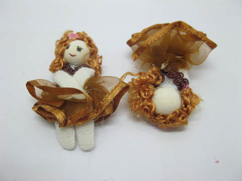 98 Coffee Hand Craft Gauze Lace Doll Embellishments - Click Image to Close