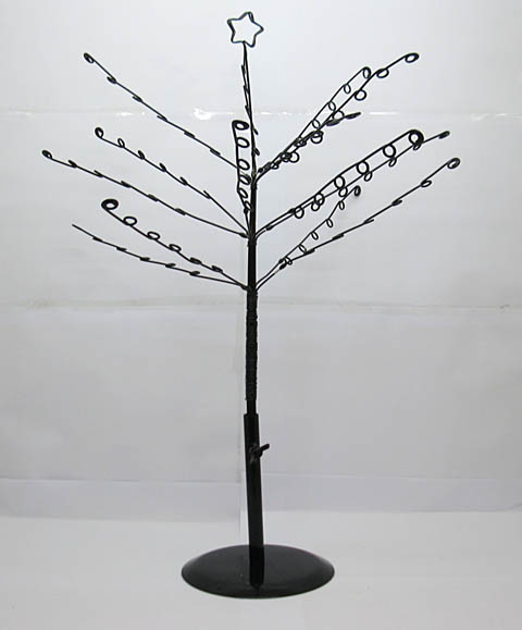 1X Tree Shape Metal Earring Jewelry Display Rack 46x37cm - Click Image to Close