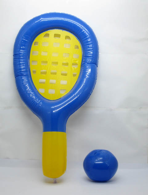 12Sets Inflatable Tennis Racket with Ball Beach Toys - Click Image to Close