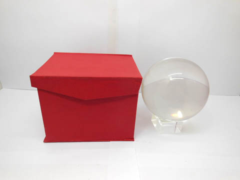 1X 110mm Clear Crystal Sphere Balls without Base - Click Image to Close